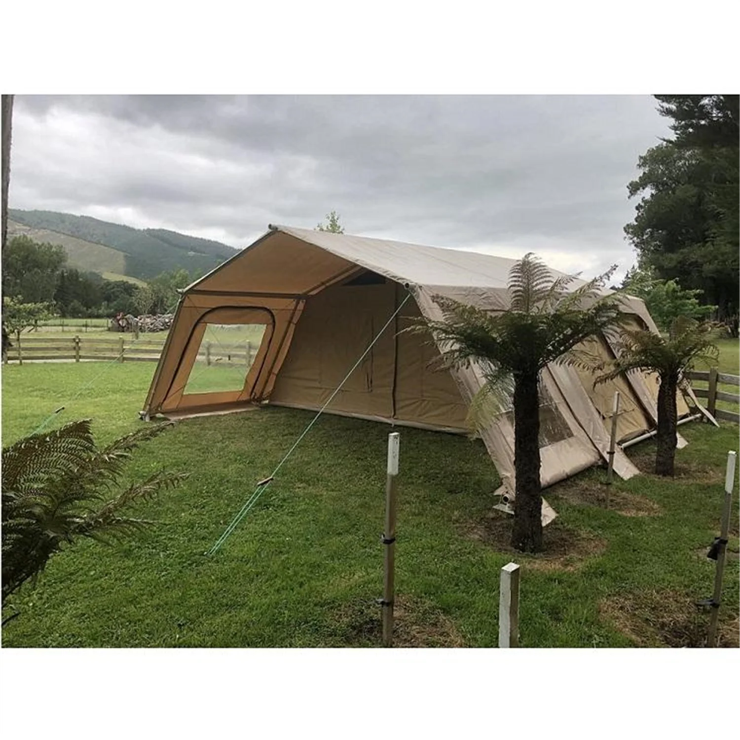 The Bach - 6x6m Glamping Tent, PVC Roof, Canvas Tent, Heavy Duty Aluminium Frame, 210+kg - Image 11
