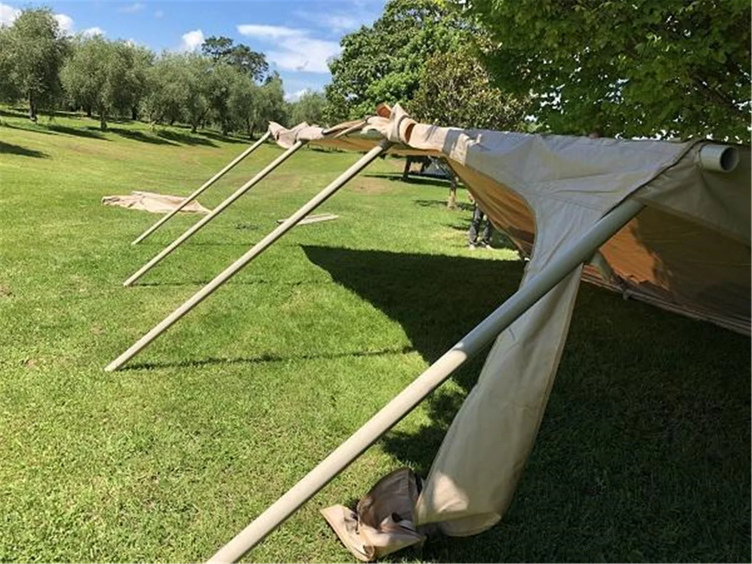 The Bach - 6x6m Glamping Tent, PVC Roof, Canvas Tent, Heavy Duty Aluminium Frame, 210+kg - Image 3